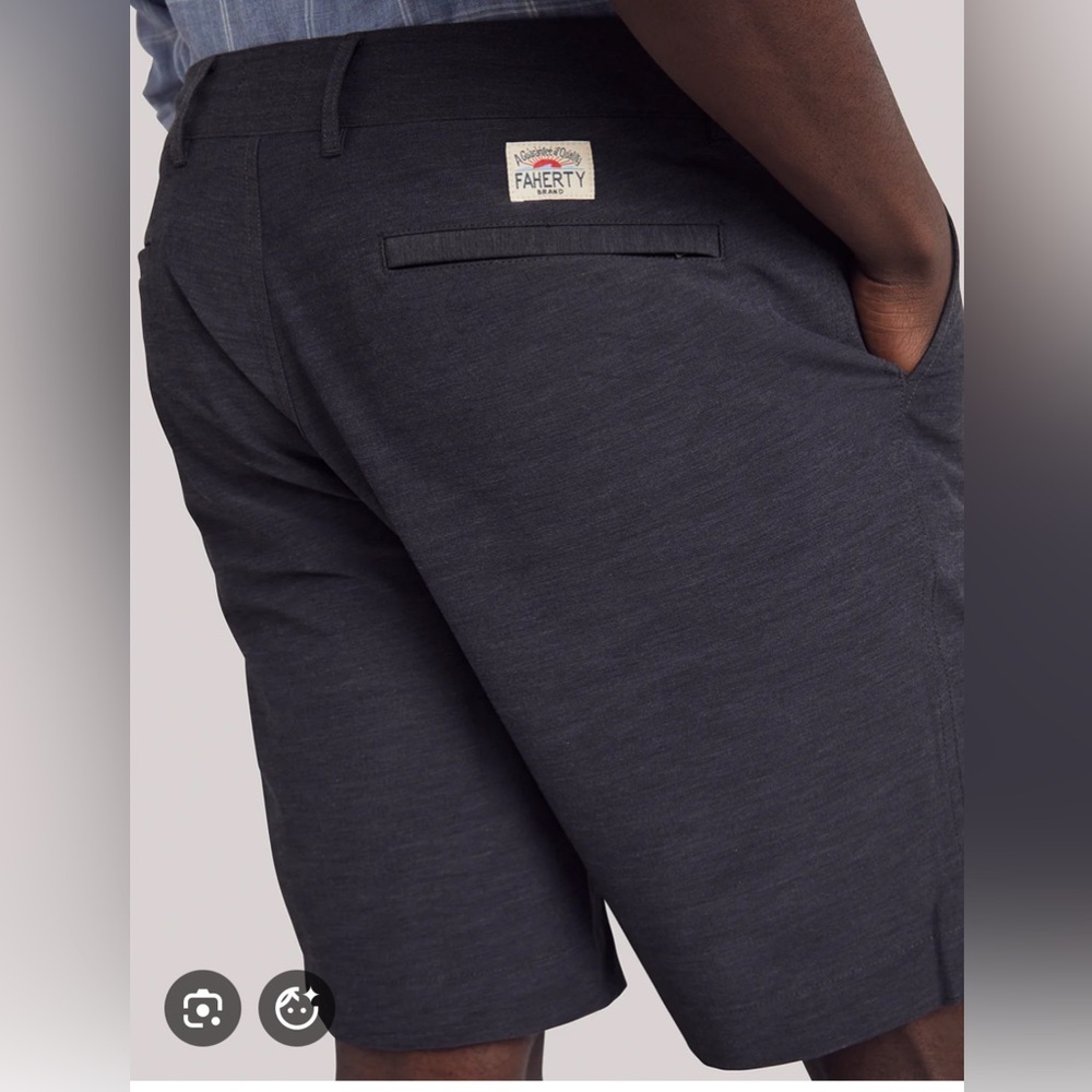 NWT Faherty All Day Belt Loop Short 1.0 (9") - Charcoal. Size 40 - Picture 2 of 12